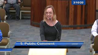 Santa Cruz Board of Supervisor 3/10/20 video