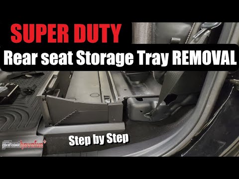 2017+ Ford F-250 / F-350 Super Duty Rear under seat storage removal | AnthonyJ350