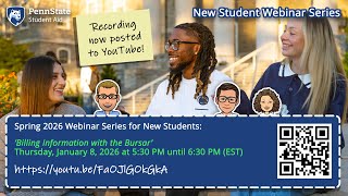 Billing Information with the Bursar - Spring 2026