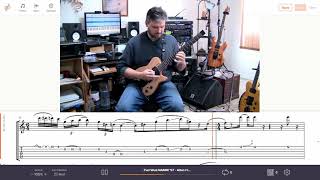 Allan Holdsworth - Pud Wud Live Solo NAMM 97 with Onscreen Tab