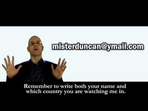 ASK MISTERDUNCAN -- E-MAIL ADDRESS