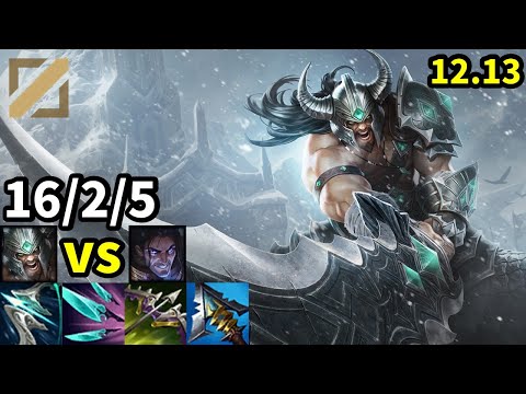 Tryndamere Mid vs Sylas - KR Challenger | Patch 12.13