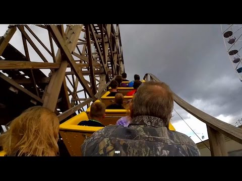Back row point of view footage of Classic Coaster