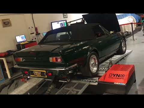Aston Martin Vantage 6 3 litre spec tuned on rolling road at Oselli