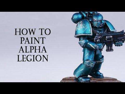 How to Paint Alpha Legion for Horus Hersey and Warhammer 40k