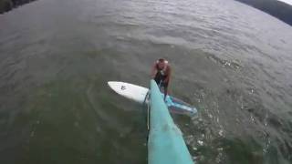preview picture of video 'Windsurfing Greenwood Lake New York'