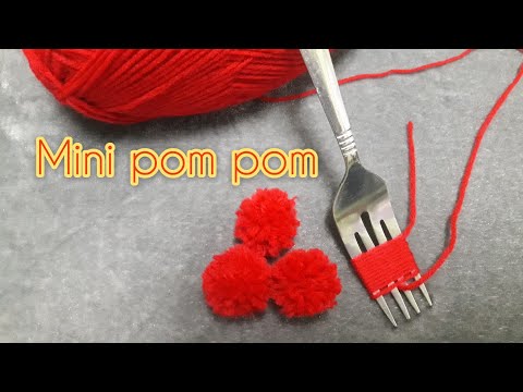 super Easy Pom Pom Making ideas with Fork/Hand Embroidery/Amazing Trick