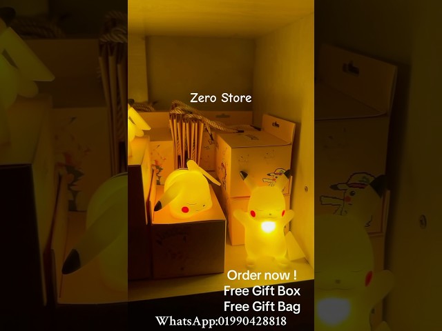 Vídeo relacionado con POKEMON - PIKACHU CIUDAD NOCTURNA Decoración Iluminada - 20 cm - USB-C