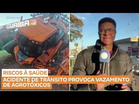 Acidente provoca vazamento de agrotóxicos e atinge curso d’água no norte do RS