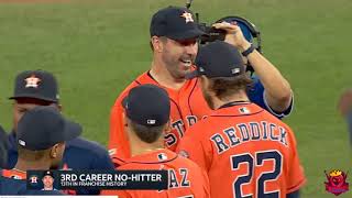 Justin Verlander throws his 3rd Career no hitter against the Blue Jays