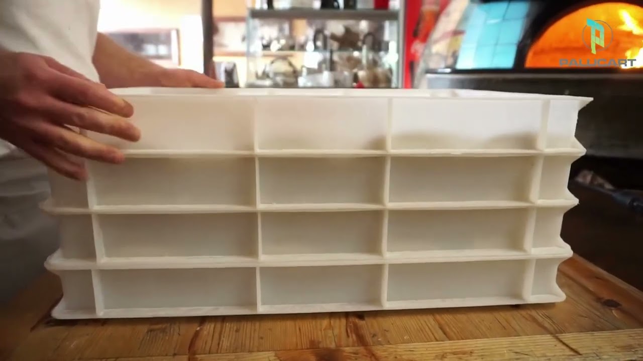 Genus Dei Tris Cassette Lievitazione Pizza/Pane - 3 Contenitori 30x40x10cm + Coperchio, Per Impasto - Foto 4