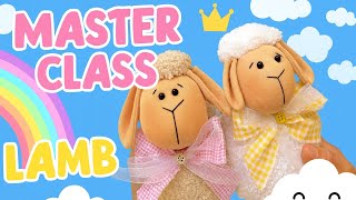 DIY Plush Lamb Tutorial 🐑 | Handmade Soft Toy Sewing