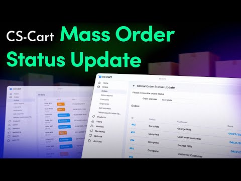How to Update Order Status in Bulk with CS-Cart Mass Order Status Update?