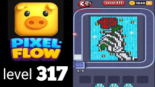 Pixelflow level 317 Very Hard Guide Walkthrough Solution
