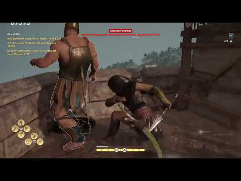 Assassin’s Creed Odyssey Stealth Playthrough: High Level lv50 fort infiltration base clearing #1