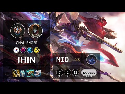 Jhin Mid vs Sylas - KR Challenger Patch 10.25