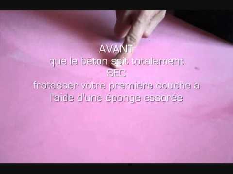 comment appliquer beton ciré plan travail
