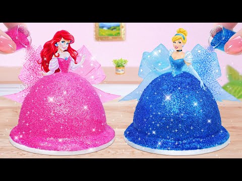 Perfect Pull me up Cake  👑 Miniature Disney Princess Cake with Beautiful Ribbon 🎀  Mini Cakes