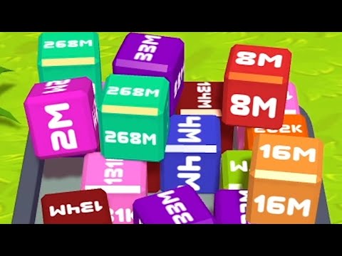 Merge Cube 2048 3D - ASMR Gameplay (Cubes Math, Level Up NumberBlocks Jelly Balls) Inka Kubes