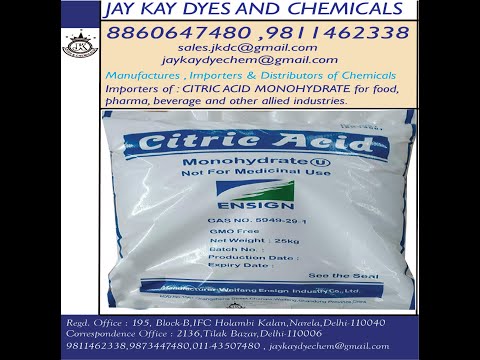 Citric acid monohydrate, for pharmaceutical industry, packag...