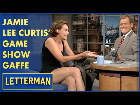 Jamie Lee Curtis' Naughty Game Show Appearance | Letterman