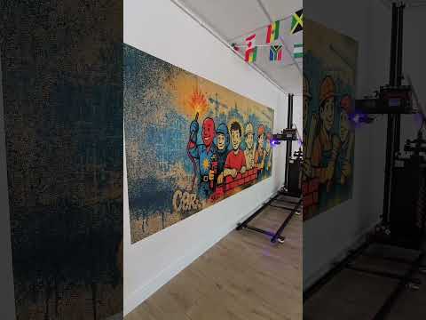 Fresque murale géante du CFA du bâtiment d'Avignon imprimée sur mur