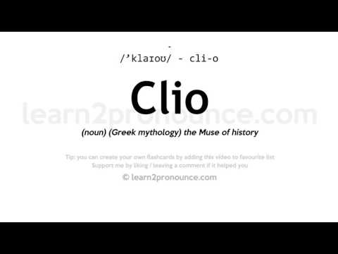Pronunciation of Clio | Definition of Clio