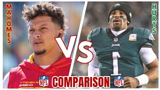 PATRICK MAHOMES VS JALEN HURTS // NFL CAREER STATS COMPARISON