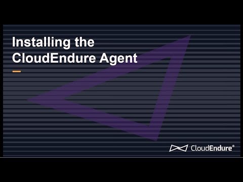 Installing the CloudEndure Agent logo