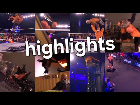 CLAUDIO CASTAGNOLI VS DARBY ALLIN FALLS COUNT ANYWHERE highlights