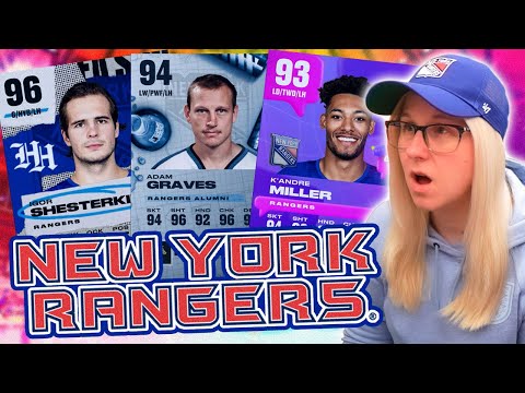 NEW YORK RANGERS THEME TEAM IN NHL 24 HUT!
