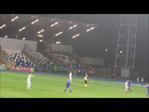 WIDEO: Stal Mielec - Miedź Legnica 1-0 [KIBICE, DOPING]