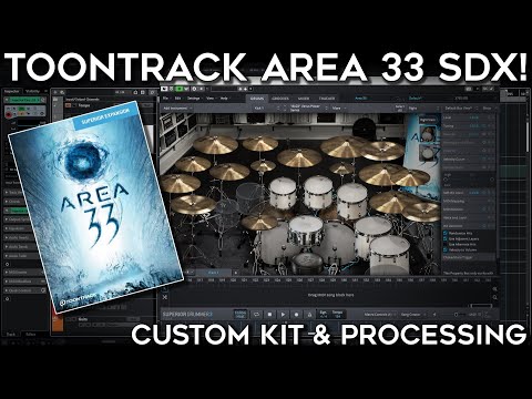 Toontrack Area 33 SDX! Custom Kit & Mix Processing! (Fredrik's Studio!)