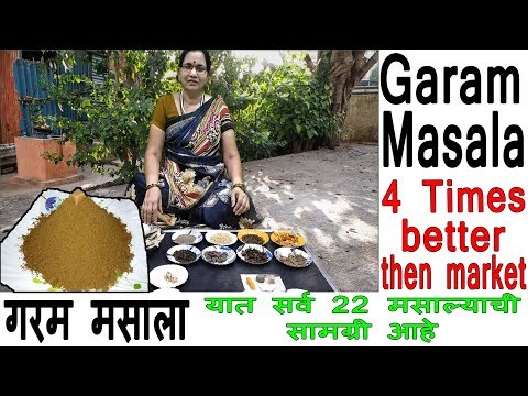 गरम मसाला | Garam Masala Recipe | Homemade Masala Recipe | Shubhangi Keer Kitchen Video