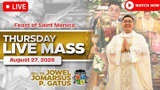 FILIPINO LIVE MASS TODAY ONLINE *AUGUST 27, 2026* FR. JOWEL JOMARSUS GATUS