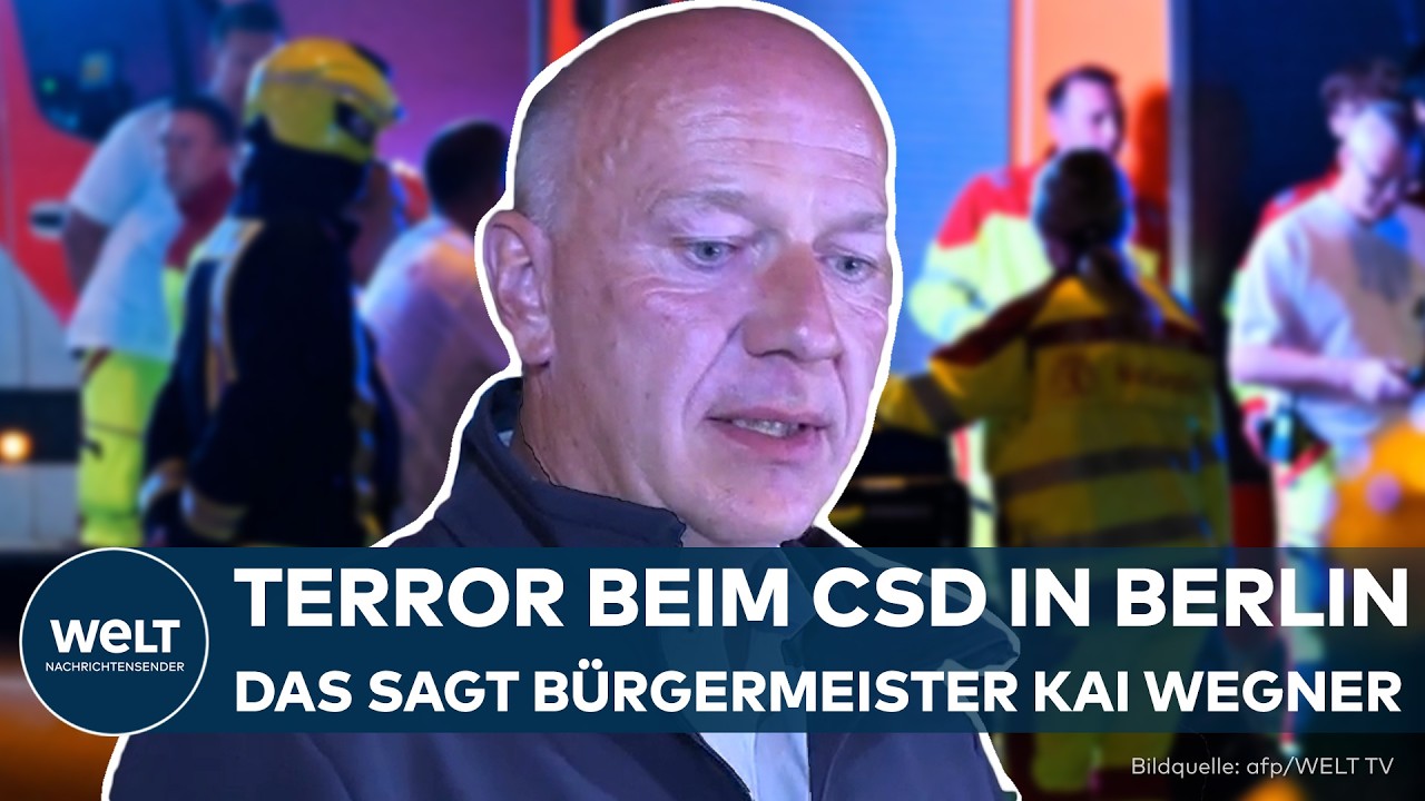 TERROR IN BERLIN: Regierender Bürgermeister Kai Wegner zum Anschlag beim Christopher Street Day