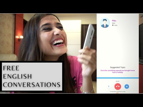 "I don't have anyone to speak English with" - Get 25 mins of Free Calling everyday on this app "I don't have anyone to speak English with" - Get 25 mins of Free Calling everyday on this app