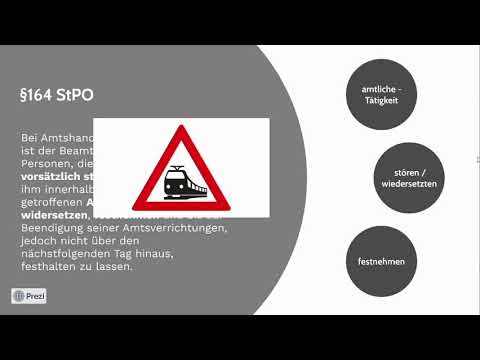 Eingriffsrecht: §164 StPO Festnahme von Störern