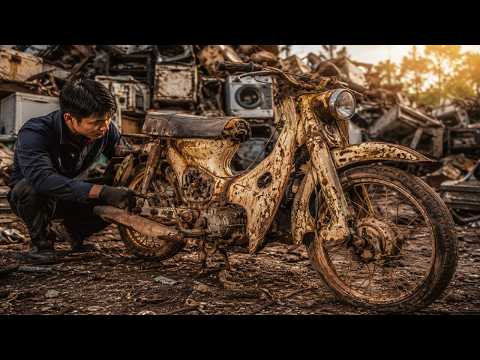 Thumbnail for 1979 Honda Super Cub C70 Full Restoration // Will It Run After 48 Years! by Honda Super Cub