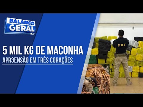 PRF APREENDE 5 MIL KG DE MACONHA AO PARAR CAMINHÃO COM IRREGULARES NA FERNÃO DIAS EM TRÊS CORAÇÕES