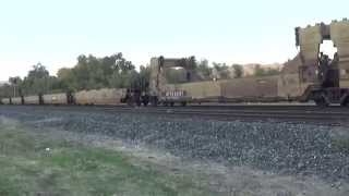 preview picture of video 'UP 3806 S meets Amtrak #14 @ Santa Margarita [HD]'