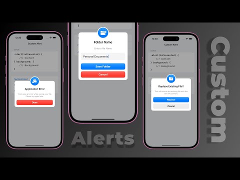 SwiftUI Custom Alerts | iOS/iPadOS 17 & 18