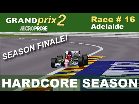Microprose Grand Prix 2 - Race #16 -  Australian GP (Hardcore Season)