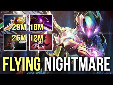 FLYING NIGHTMARE MID Night Stalker 13 Min Godlike 33 Kills by Mski.nb Fun Pub Gameplay Dota 2