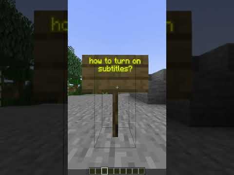 #shorts how to turn on subtitles in minecraft