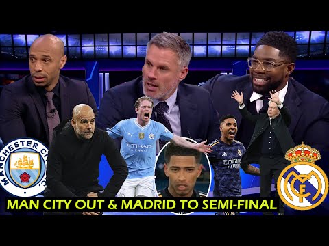 Manchester City (Agg: 4-4) (4-3) Madrid dethrone City to make semi-final Bellingham & Henry Reaction