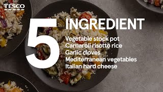 5-ingredient chargrilled veg vegan risotto