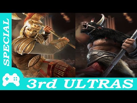 Gods of Rome - 4-star Achilles vs 3-star Minotaur with 3rd ultras (Android/iOS/Windows)
