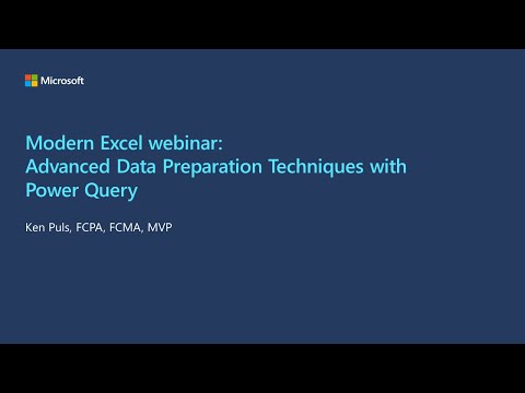 June 2020 Modern Excel Webinar: Advanced Power Query Tricks (aka Blame the Weather)