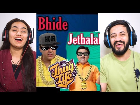 Jethalal Bhide Thug Life | Jethalal Vs Bhide | Thug Life Compilation Reaction | Tmkoc